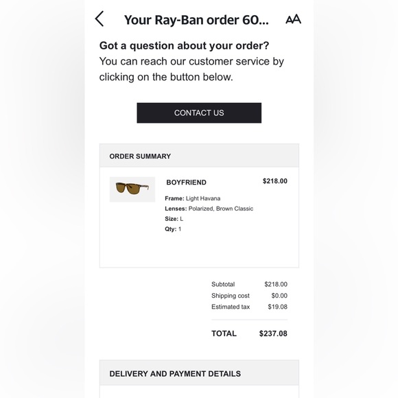 Ray-Ban Polarized Justin Sunglasses (Boyfriend) MODEL CODE RB4147 710/57 60-15. - Picture 3 of 4